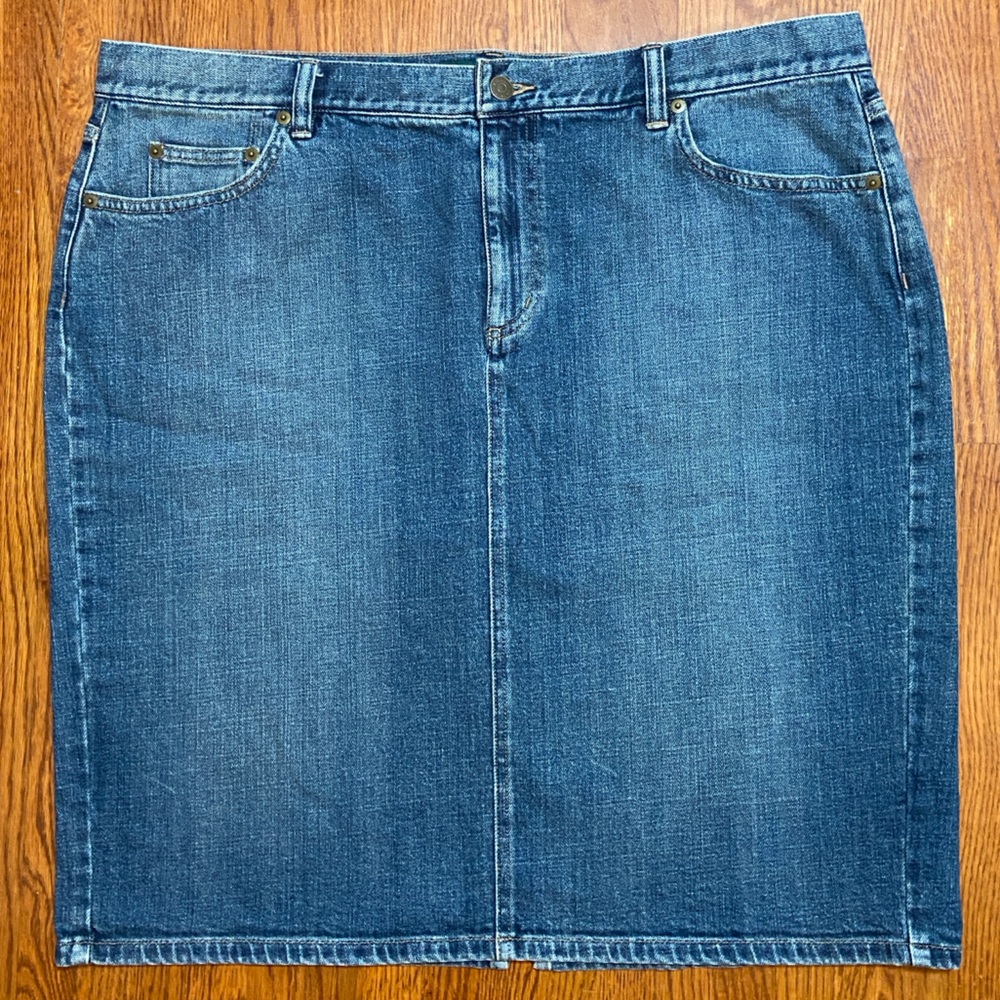 Y2K Classic LRL Stretch Denim Skirt